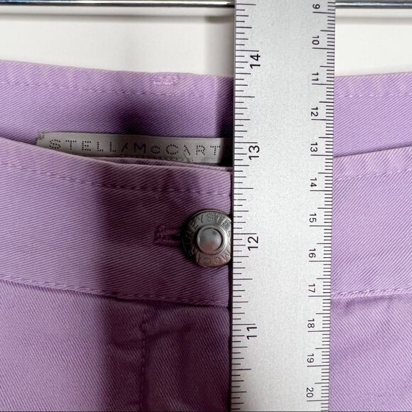 Stella McCartney Purple 2001 Pants Straight Leg Cropped Utility High Rise Size 6 - Picture 14 of 15